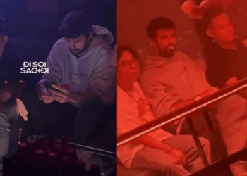 Bắt gặp Độ Mixi lắc lư theo nhạc cùng huyền thoại bóng đá Barcelona Gerard Pique trên bar